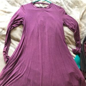Purple Dress with Pockets